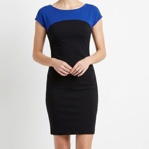 Chico's Blue and Black Mini Dress